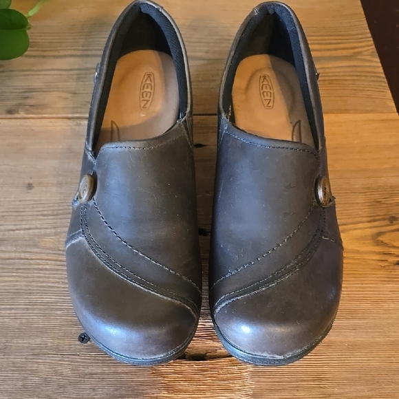 Keen Brown Mules Comfortable Slip-On Clogs 10 - Picture 3 of 5